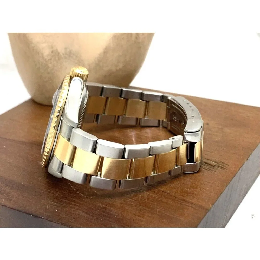Rolex Men's Watch 16613 Submariner Automatic Black Dial Two Tone 18k Gold Steel